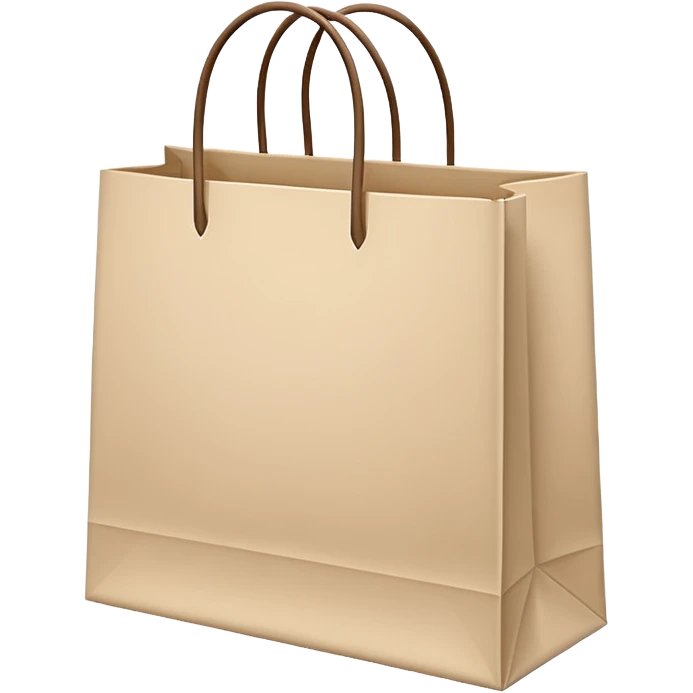 Light beige shopping bags emoji