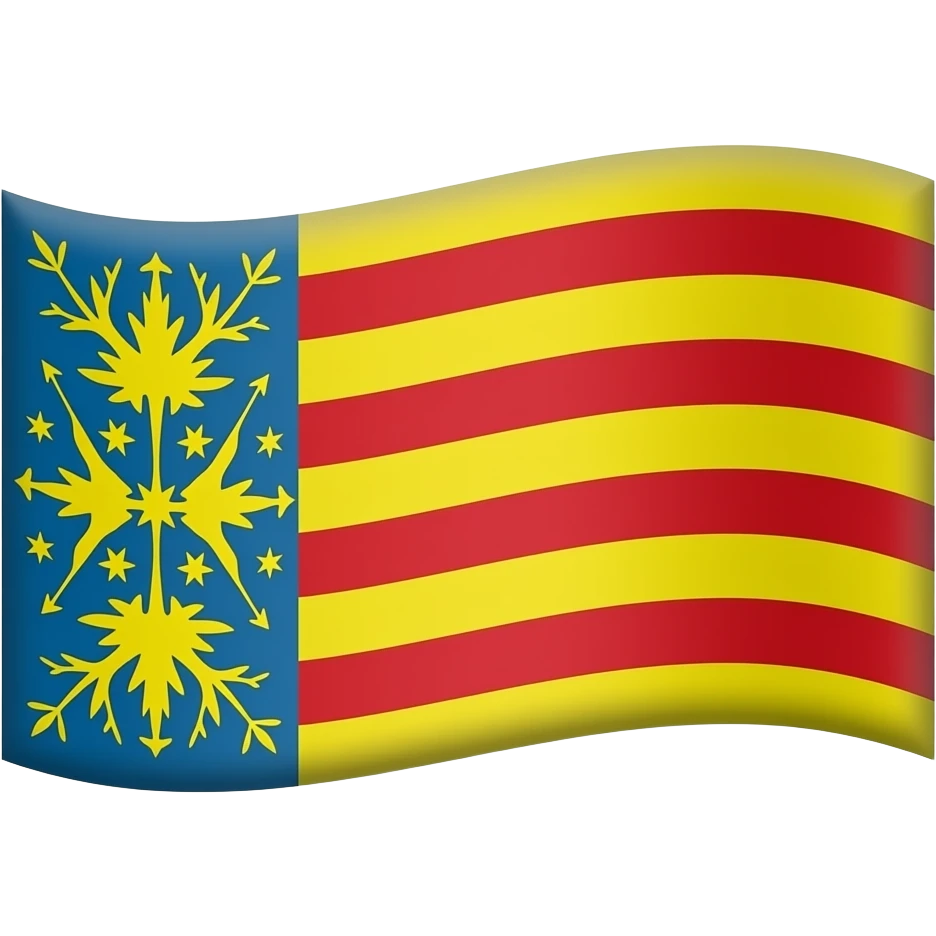 Bandera de la comunidad valenciana emoji