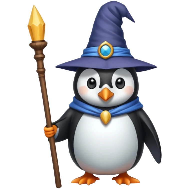 Penguin Wizard emoji