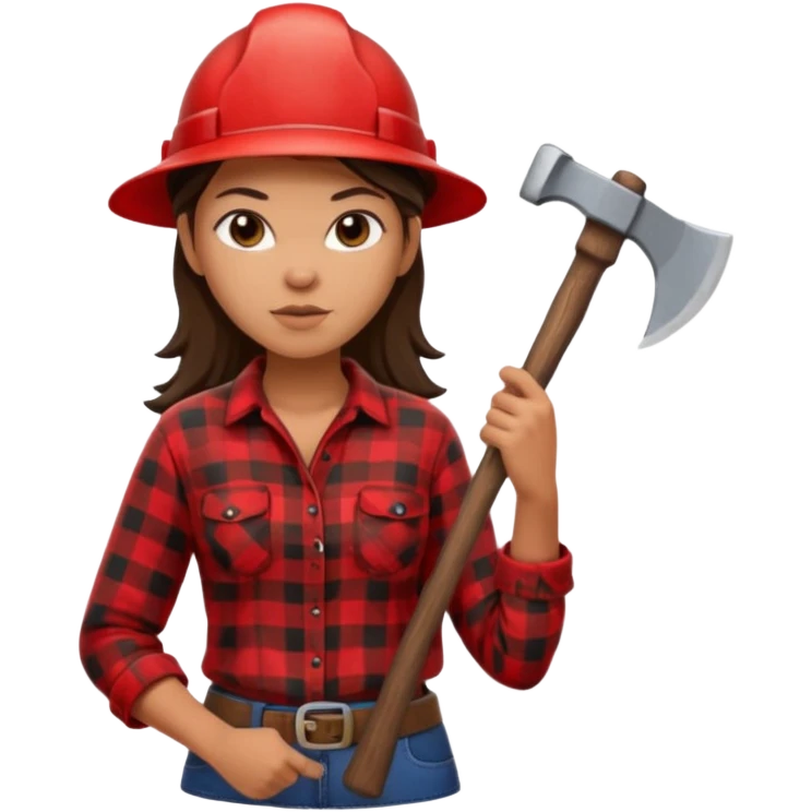 lumberjack woman emoji
