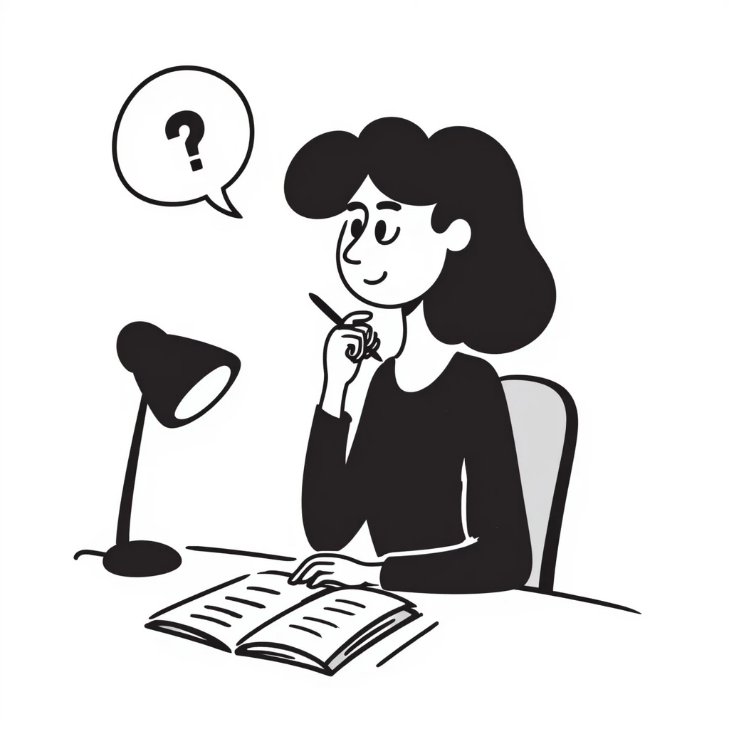 Woman creative thinking emoji