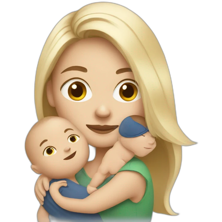 Norwegian woman with baby boy emoji