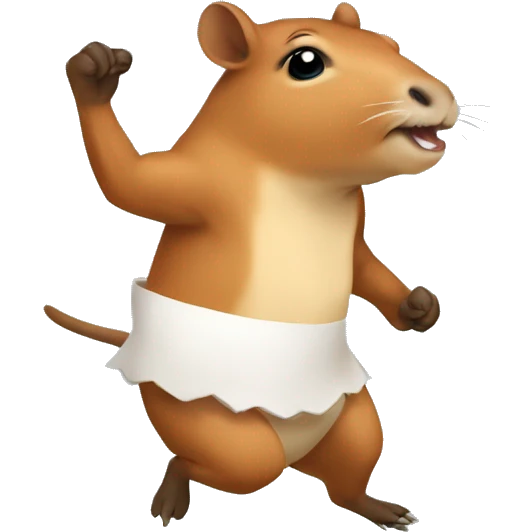 Capivara dancing emoji