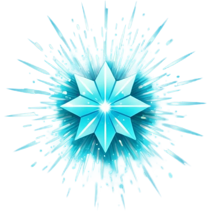Glitter Cian Explosion emoji