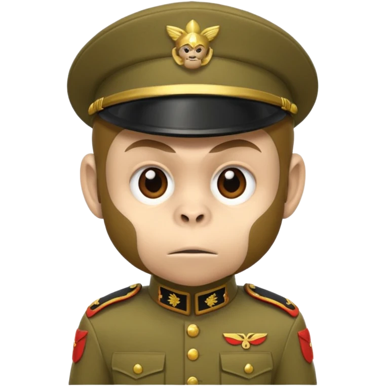 monkey soldier  emoji