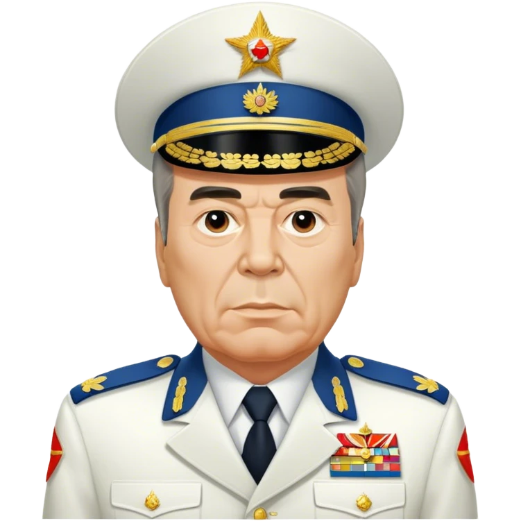Leonid Brezhnev ussr in his uniform  emoji