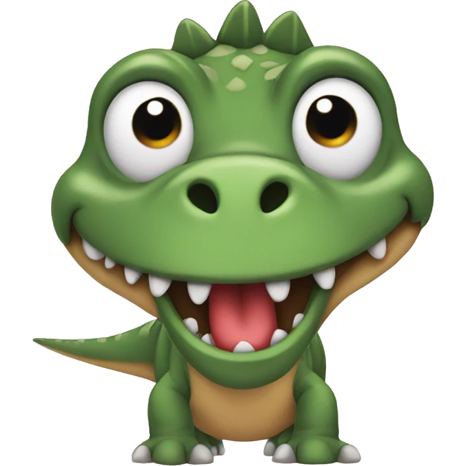 Dinosaur with heart eyes emoji