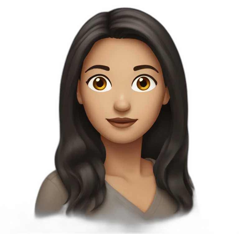 woman-dark-hair-hazel-eyes emoji