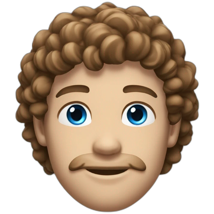 a-sexy-gay-guy-flexing-with-curly-brown-hair,-white-skin-and-blue-eyes emoji