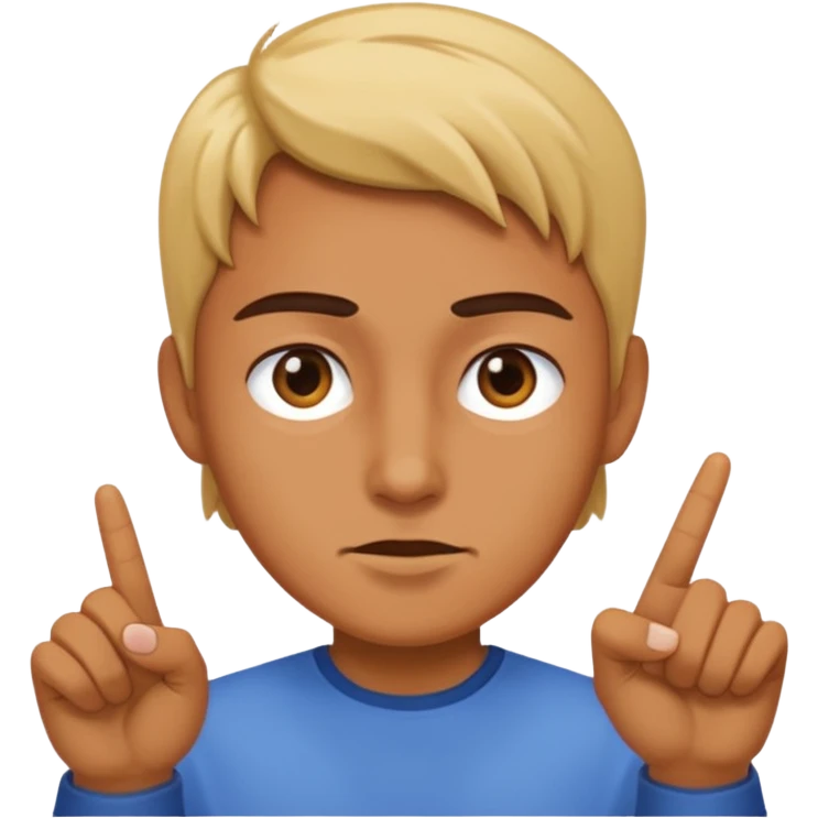 Getting pointed at emoji