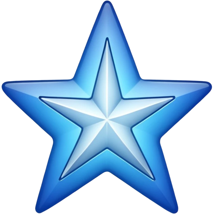 generate a instagram blue tick emoji with a white tick in between a star having 11 points and emoji