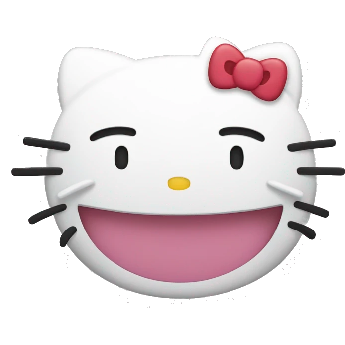 hello kitty laughing emoji