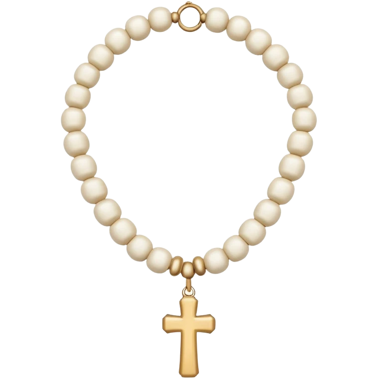 white prayer bead emoji