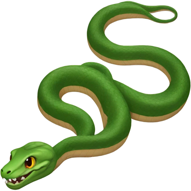 Snake with human feet  emoji