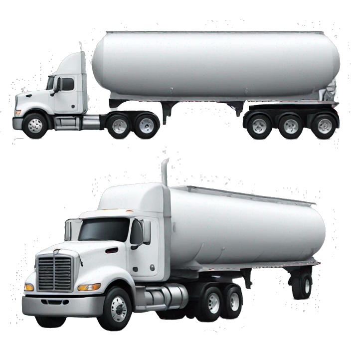 Semi truck tanker trailer emoji