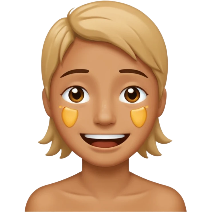 I want to create an emoji in that image we can see both Sad and happy feeling simultaneosly  give in Ai generated face  emoji