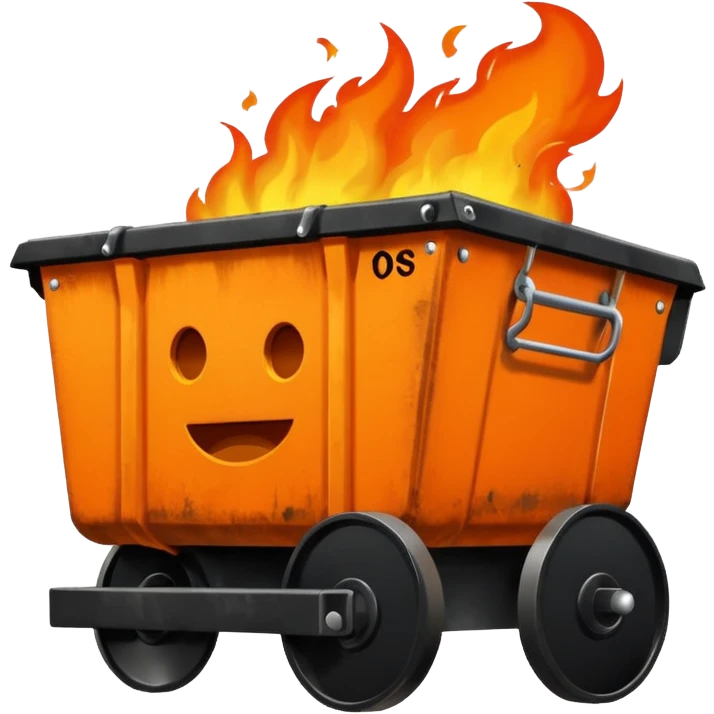 dumpster on fire emoji