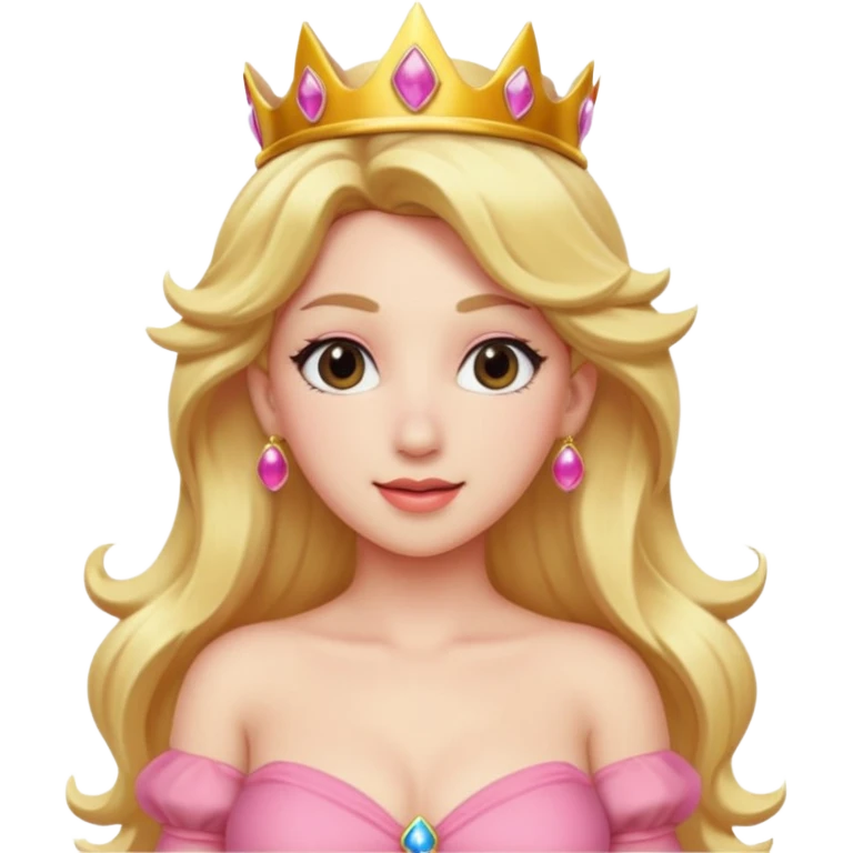 princess peach, naked emoji