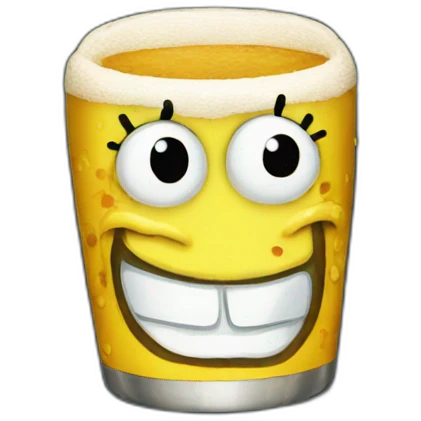 Spongebob beer emoji