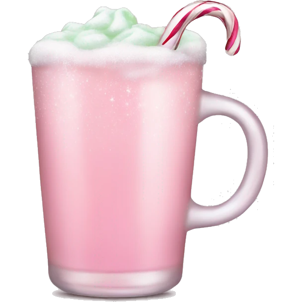pastel pink christmas christmas drink emoji