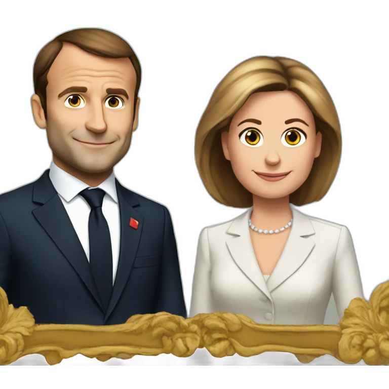 Macron et brigitte emoji