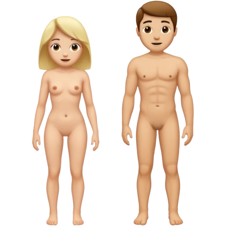 naked woman and naked man emoji
