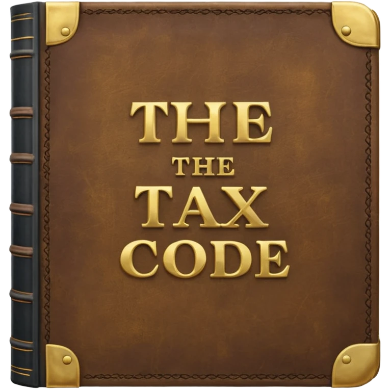 a huge book closed with thousands of pages called "the tax code" emoji