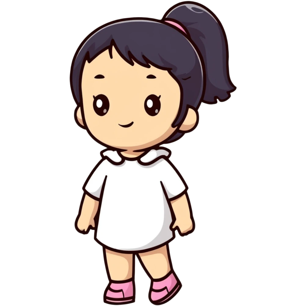 Girl with emoji