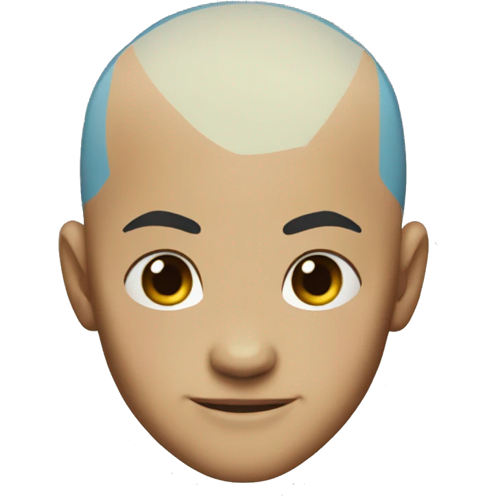 Aang head from Avatar emoji