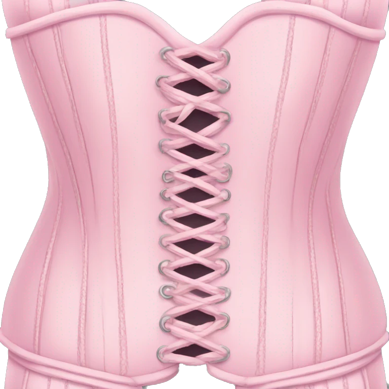 Pastel pink corset  emoji