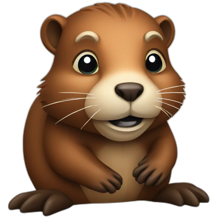 animal beaver emoji
