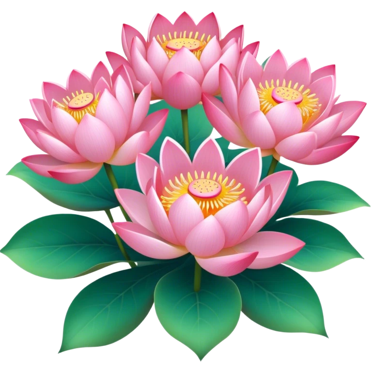 bouquet of lotus flowers emoji
