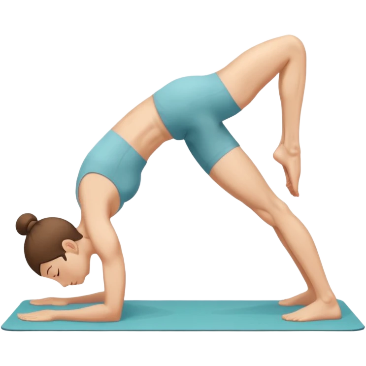 yoga bending backwards emoji