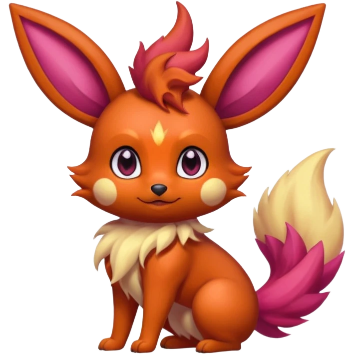 Magenta Brown Skinny Skeleton-Flareon-fairy emoji
