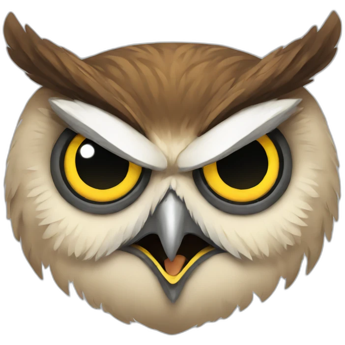 angry owl emoji