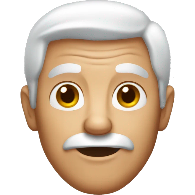 an old man with red hair emoji