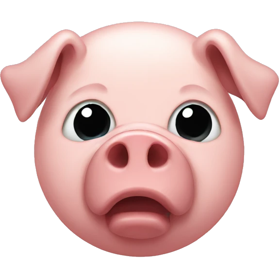 Sick pig emoji