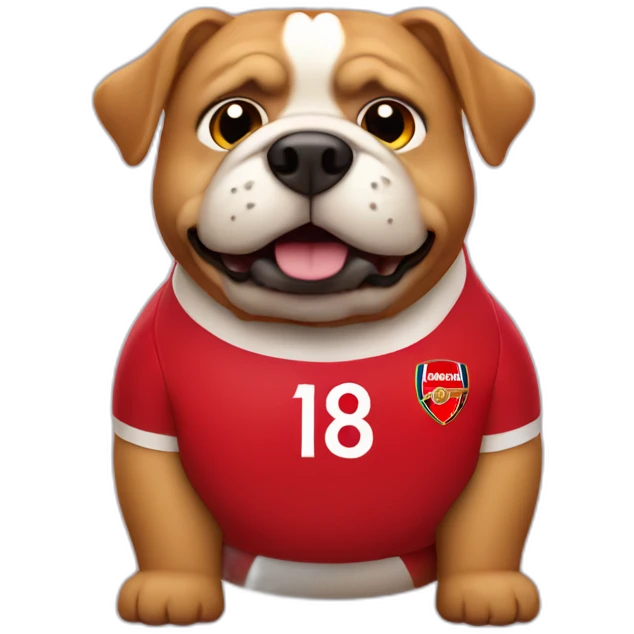 Arsenal football club fat dog emoji