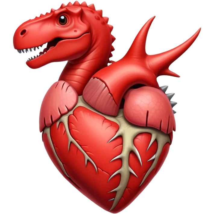 dinosaur heart emoji