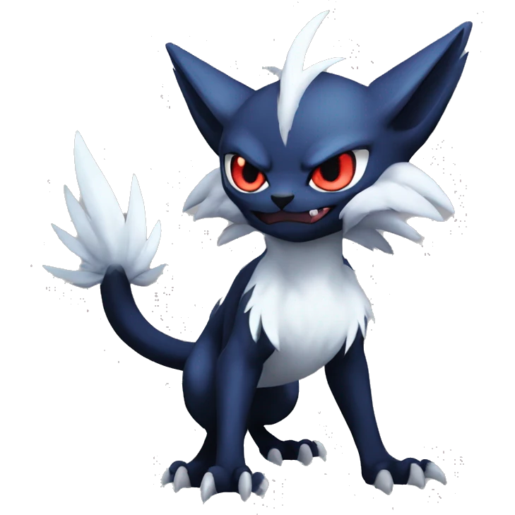 Edgy Cool Nargacuga-Litten-Absol-Pokémon Full Body emoji