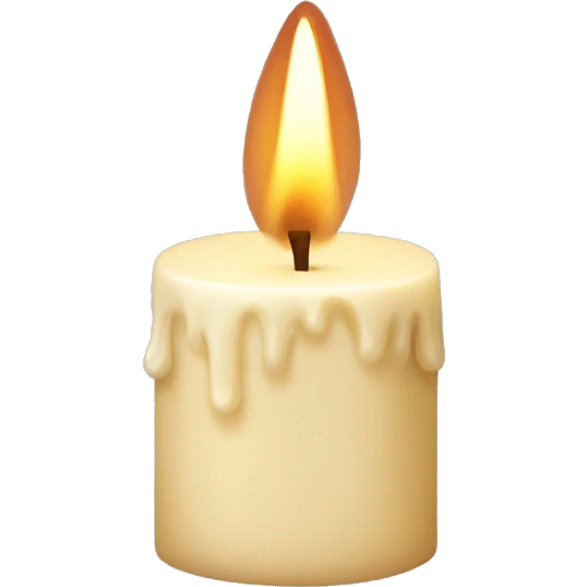 Vanilla candle emoji