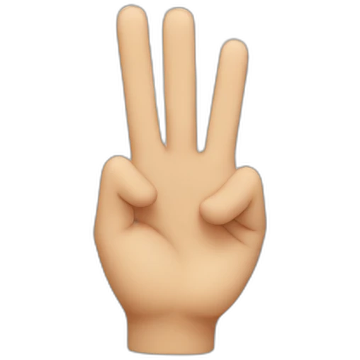 Finger love sign emoji