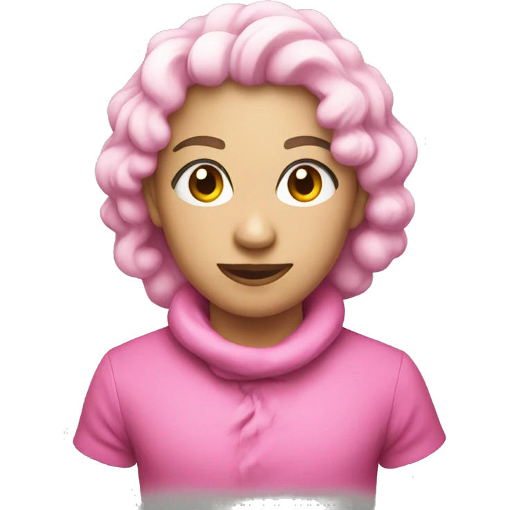 Christmas pink emoji