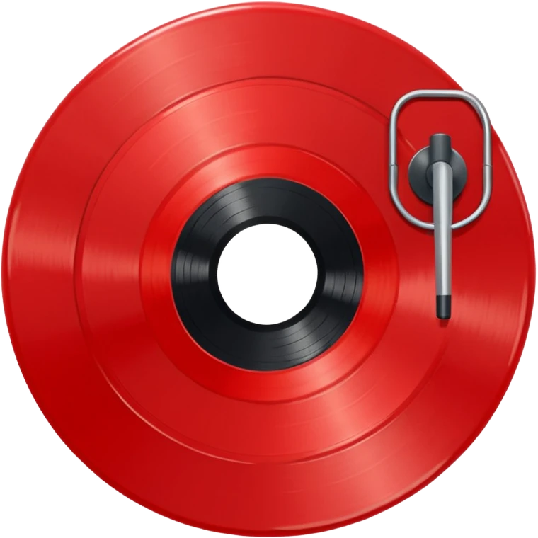 red vinyl record emoji