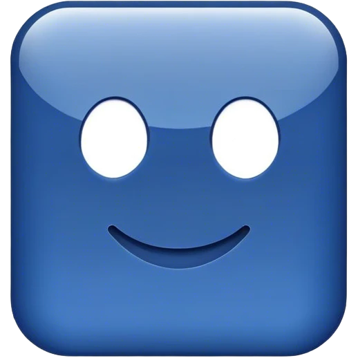 dark blue like button emoji