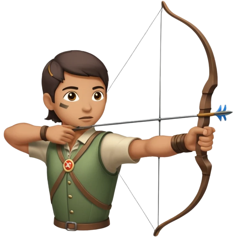 un archer qui touche une cible emoji