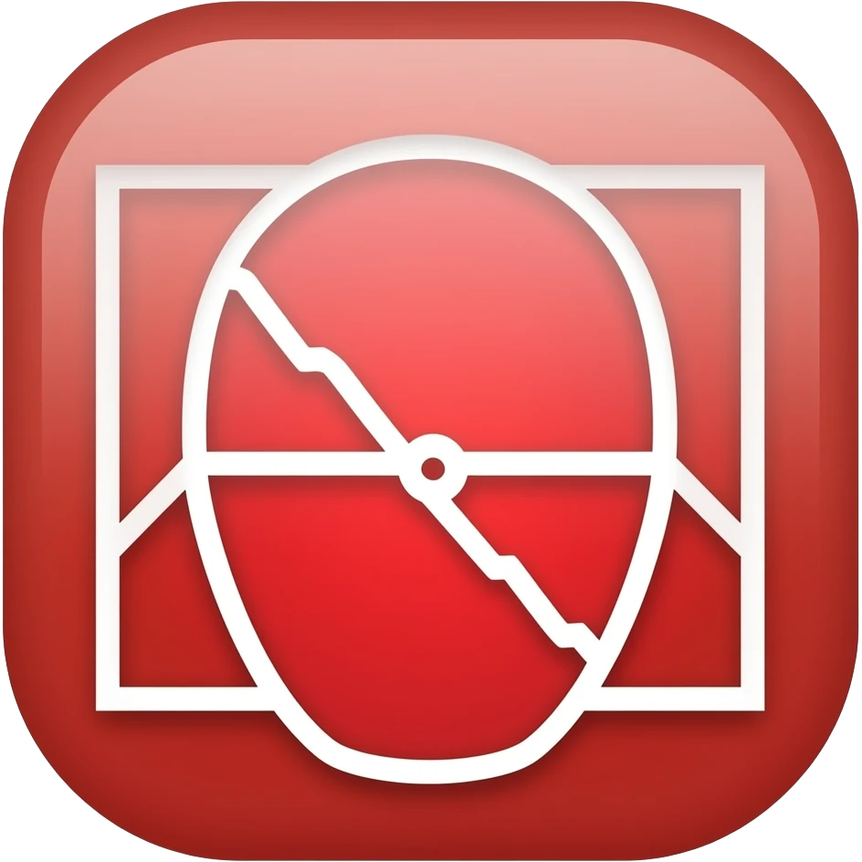 Kırmızı  Hacker İkon emoji