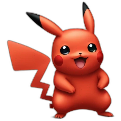Red Pikachu emoji