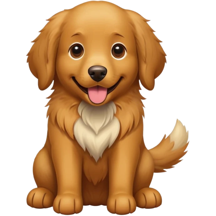 Brown dog retriever  emoji