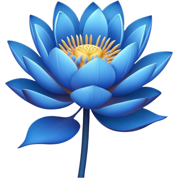 Bouquet of blue lotus emoji